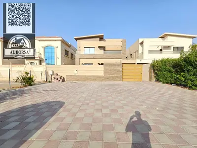 🏡 للايجار فيلا في الروضة – عجمان 5 غرف نوم ماستر + صالة + مجلس + مطبخ فاخر + غرفة خادمة، جاهزة للسكن فورا.