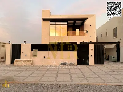 Villa in Al Rawdha 3 on a 5,000 sq ft plot near Ajman Academy, 5 bedrooms, prime location, quality finishes, price includes AC units