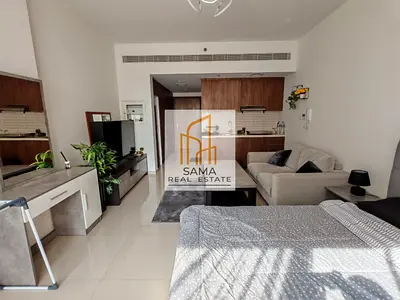 Big size full furnished studio flat available with gym pool garden parking only 40k Alzahia