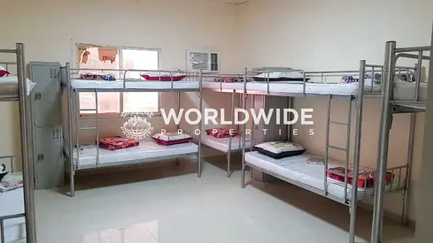 جاهز للسكن | سكن عمال للإيجار في الجرف الصناعية 2 | 116 غرفة | شامل التكييف والفواتير والغاز