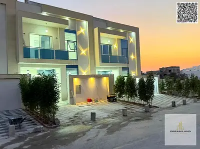 من المالك مباشر شامل رسوم التملك فيلا من أفخم فلل عجمان بناء وتشطيب شخصي سوبر ديلوكس ومساحة بناء وغرف كبيرة جدا تملك حر
