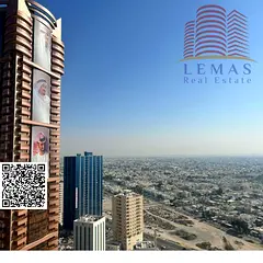 one Bedroom Big size open view Available For In Ajman One Tower