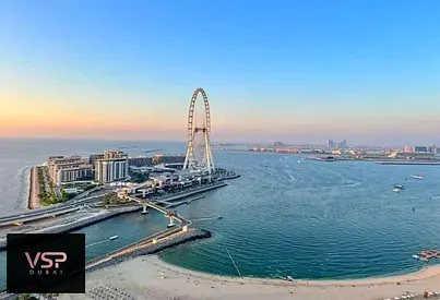 High-End 3BR, Sea and Ain Dubai Views, Resort Life