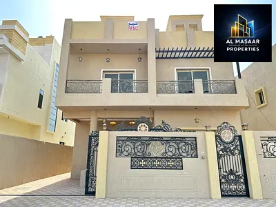An opportunity to own a luxurious villa in Ajman, first occupancy, with full ownership, personal finishing, and no annual fees, all at a price that in