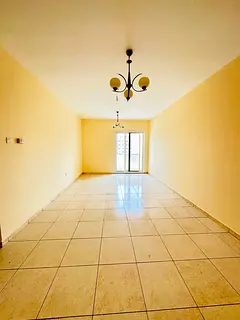 Family building Opp Sahara spacious 1bhk with balcony+2 bathrooms+gym+pool just in 42k in Al Nahda S