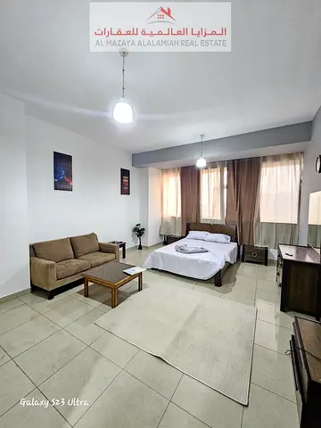 Monthly furnished studio in Al Nahda, including internet