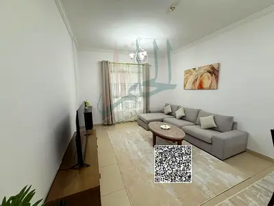 شقة غرفة وصالة مفروشة للإيجار الشهري – أول ساكن – إمارة عجمان، منطقة الجرف 2 – أبراج الياسمين