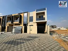 Villa for sale in Ajman, Al Helio 2 area. The villa consists of 3 master bedrooms, a majlis (formal