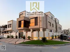 Villa for Sale – Professional Description A luxurious corner villa for sale in Al Yasmeen – Ajma