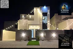 Own a 6-bedroom villa in Ajman – super deluxe finishing, 20-meter front setback, all fees included