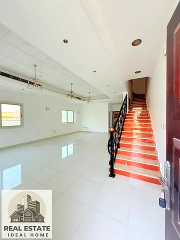 STAR OFFER   …..  CENTRAL AC 3 B H K VILLA  …. Rent only 90K with All Master Bedrooms + Maids Room