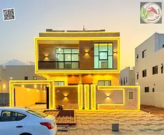 Luxury modern villa in Al-Haliou - street and alley - two floors and a roof, including air condition