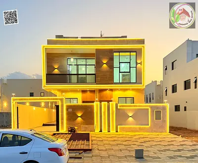 فيلا مودرن فاخرة في الحليو – شارع وسكّة – طابقين وروف شامل المكيفات ورسوم التسجيل والتمليك – موقع مميز – مساحات واسعة .