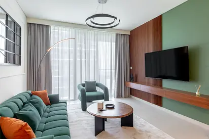 Low 2 floor! | Stylish 1BR in Beach Mansion, Emaar Beachfront