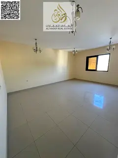 Two-bedroom apartment with a living room, second occupancy, in Al Nuaimiya 1, next to Al Hikma Schoo