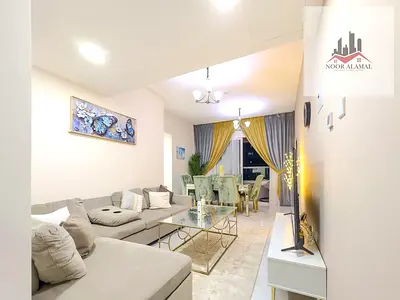 الشارقه التعاون بنايه اول ساكن ✨شقه مفروشه فرش فندقي اول ساكن 💥لصاحب الفخامه 💫غرفين 🛌وصاله ومطبخ وحمامين  شور 🛁وبلكونه اطلاله مفتوحه