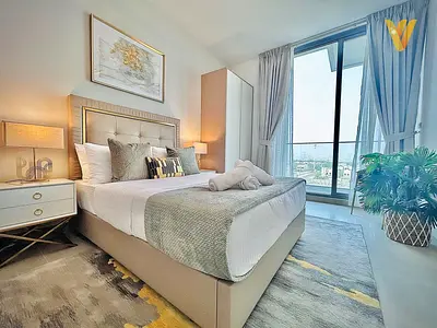Furnished 1BR | Balcony | Great Layout | JVC