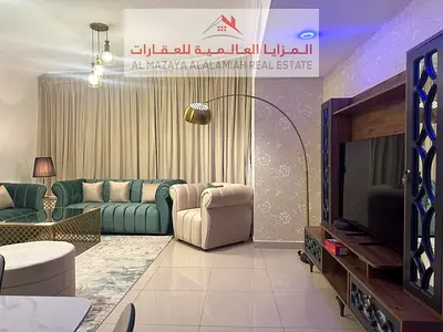 للايجار شهري -شقة غرفتين وصاله جديدة بالكامل - سوبر ديلكوس - انترنت - الشارقة, التعاون