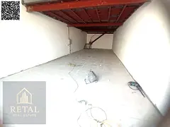 New, fully equipped, with a large platform in front.