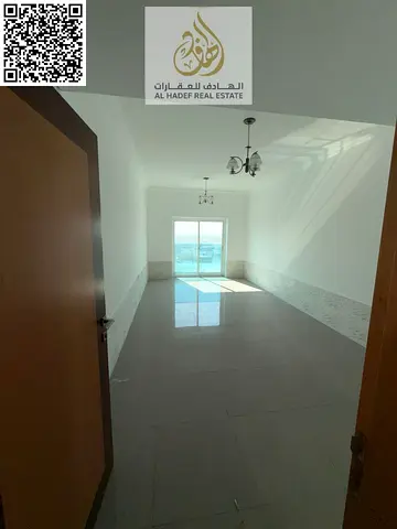 غرفتين وصاله 2 حمام غرفه ماستر مع بلكونه قريب من محكمه عجمان
