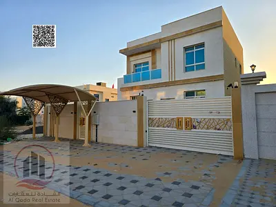 فيلا للبيع بمنطقة الزاهية   بعجمان تصميم حديث ارضى واول شامل الكهرباء والماء والمكيفات  (3 غرف ماستر مجلس و صالة وغرفة خادمة )
