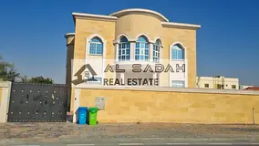 Two-story villa for sale in Al Rahmaniyah, 7 rooms, 2 living rooms, and a majlis. Area: 16,500 sq ft