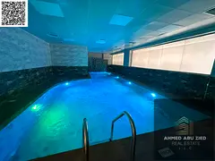 Free swimming pool | Luxury 2-bedroom apartment in Al Tallah, Ajman | Open view | Super deluxe finis
