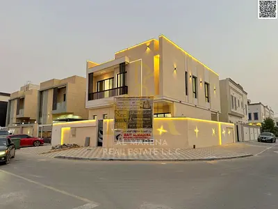 Villa for sale, including registration and ownership fees, on the main street, ready to move in, in one of Ajman's most prestigious areas. Freehold ow