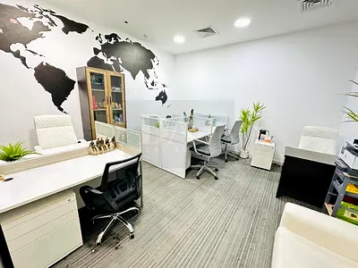 Stylish Office | Free Utilities | Bank Account Assistance
