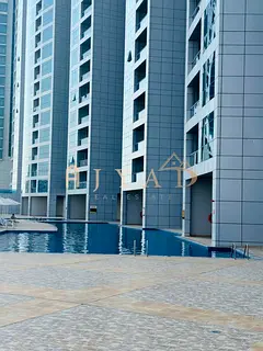 One-bedroom apartment with a living room for cash sale in Corniche Towers Residence with full sea vi