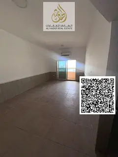 For rent in Ajman, a two-bedroom apartment with a living room in Al Rawda 2, behind Layali Beirut. V