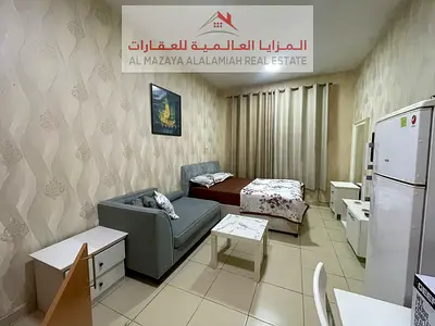 للايجار الشهري ستوديو مفروش البطينه الشارقة  شامل كهرباء وانترنت- خلف نستو ماركت شامل انترنت - قريب لجميع الخدمات