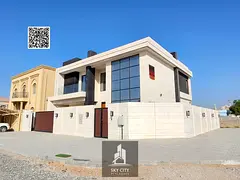 A luxurious villa with an elegant architectural design that blends modern sophistication with classi