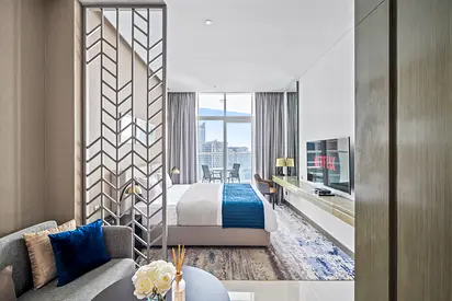 6500 including bills Hotel Serviced Fully Furnished studio apartment with balcony