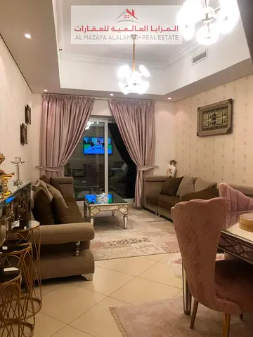 for rent monthly A fully furnished One-bedroom Two-bathroom apartment in Al Taawun 1