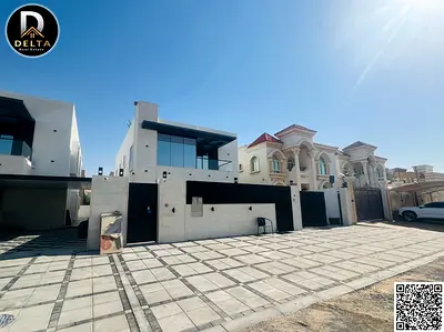 Modern villa in Al Muwaihat 2 area, including electricity, water, and air conditioning. Two floors, close to all services.