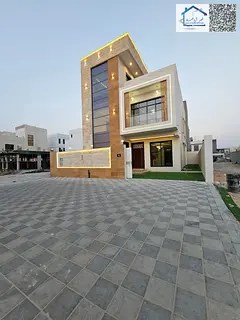 Luxury villa with ground floor, first floor, and roof (ready to move in) with an elegant interior de