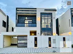 A villa on the main street, ready to move in, in one of the most prestigious areas of Ajman. Freehol