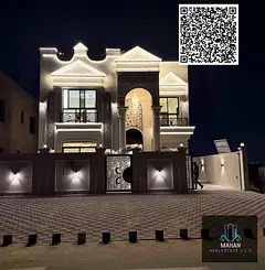 5 master bedrooms with built-in wardrobes Two living rooms, one downstairs and one upstairs Majlis (