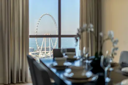 Furnished 2BR | High Floor | Sea View | JBR Shams