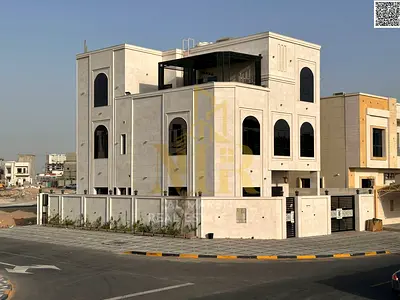 فيلا زاويه طابقين وروف 7غرف نوم ماستر شامل رسوم التسجيل والتمليك  تمللك حر لجميع الجنسيات