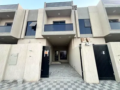 Luxury villa for sale in Al Helio 2, Ajman, including registration and ownership fees. Modern design, prime location, freehold ownership for all natio