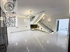 Luxury 3-Storey Villa for Sale in Al Helio 2 Ajman, Street &amp; Lane, 5 Master Bedrooms, Private Po
