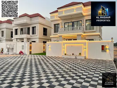 A luxurious classic villa opposite a mosque, with a rooftop terrace, available for immediate occupancy in one of Ajman's most prestigious areas. The p