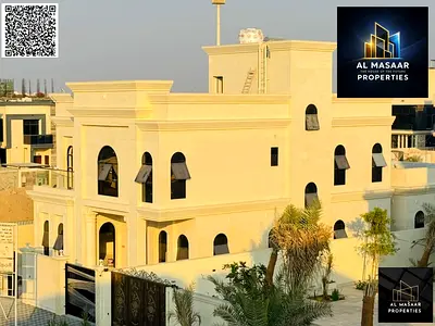 فيلا فاخرة للبيع طابقين ورووف و ملحق خارجى مساحة الارض 5200 قدم بسعر قابل لتفاوض