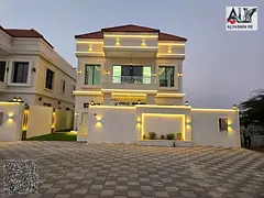 Own a villa with a ground floor, first floor, and roof, with a 20-meter frontage, 5 master bedrooms,