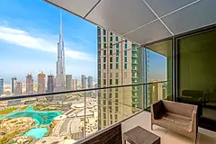 Rented | High Floor| Burj Khalifa View | Furnished