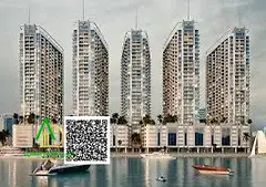Own a luxurious 1BHK apartment with stunning water views at Creek Tower, Al Rashidiya 1, Ajman, feat