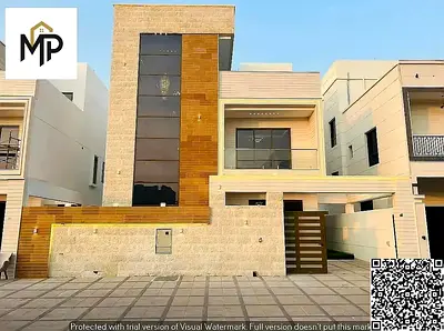 Luxury super deluxe villa for sale in Al Bahia area, Ajman, price including registration and ownership fees