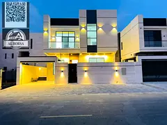 For sale in Al Bahia area, Ajman: a villa with 5 master bedrooms, a majlis, a living room, and a mai